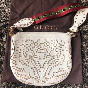 Gucci Grommet Embellished Mini Pelham Hobo Bag